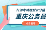 2022年重庆公务员行测考试题型和分值